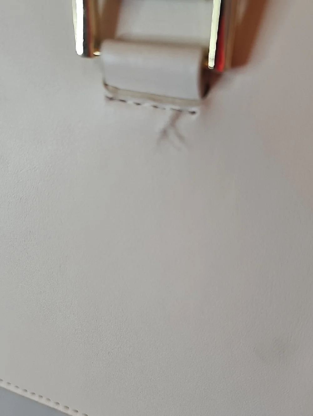 Steve Madden Cream Satchel with Gold Logo and Floral Scarf Accent - Picture 5 of 8